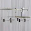 Transparent Wholesale Coat Skirt Matte Hanger Acrylic Clothes Hanger with Gold Hooks