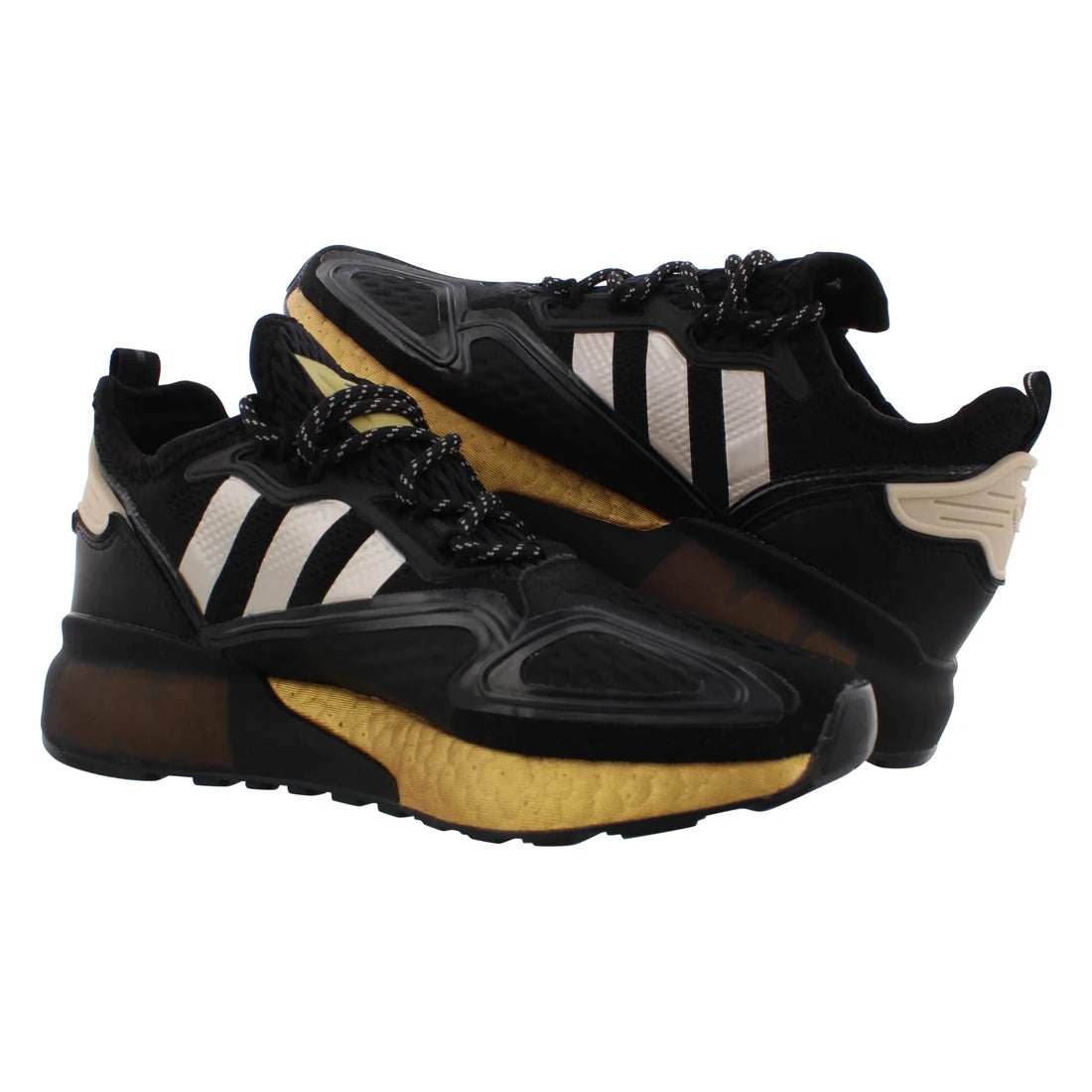 For Originals Women's ZX Fuse for Running Shoes Black/Gold Color-100% Authentic Made in Vietnam Model MSS-FY2014