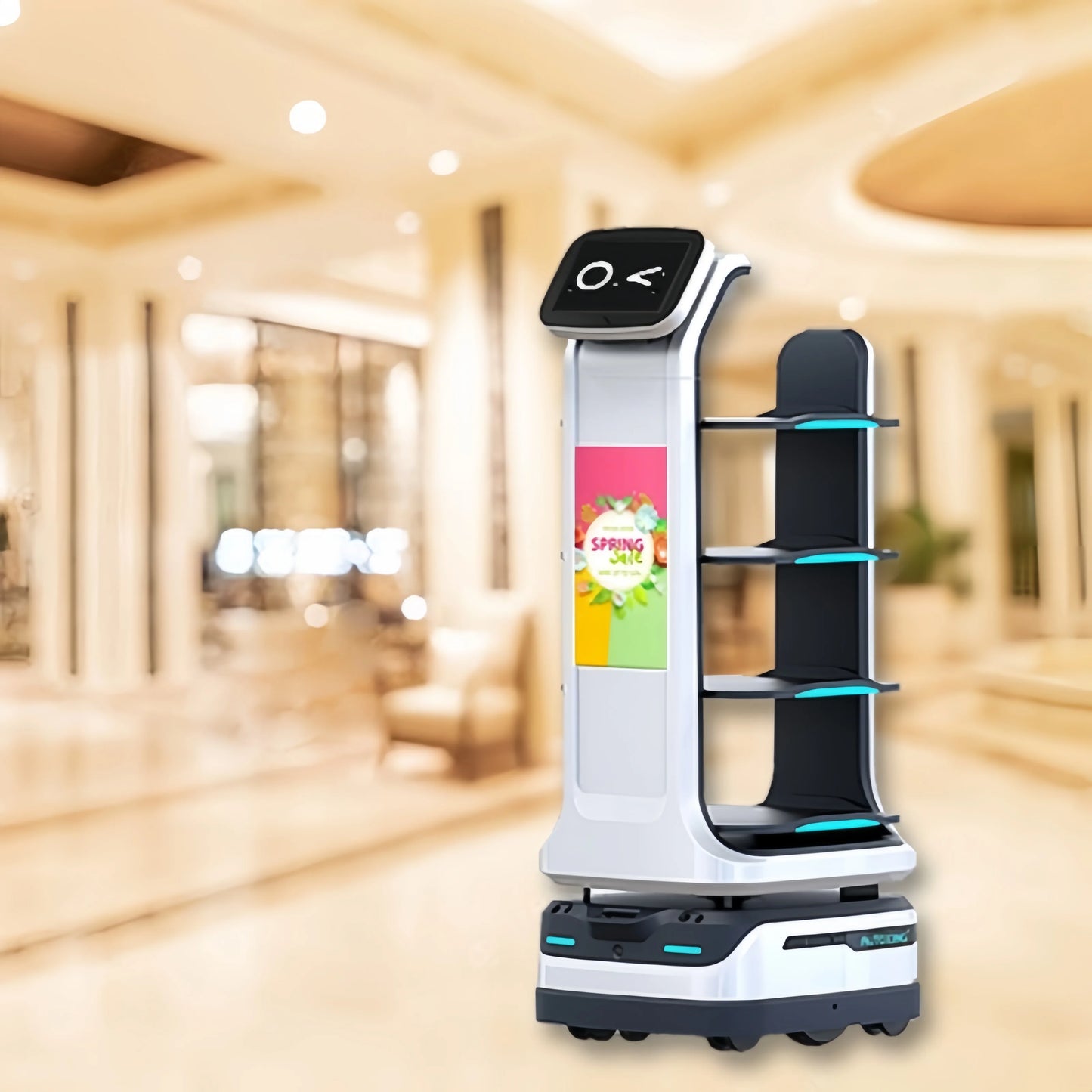 silicone service robot Customized Route Delivery Robot Fully Automatic Remote Control Intelligent Service Robot