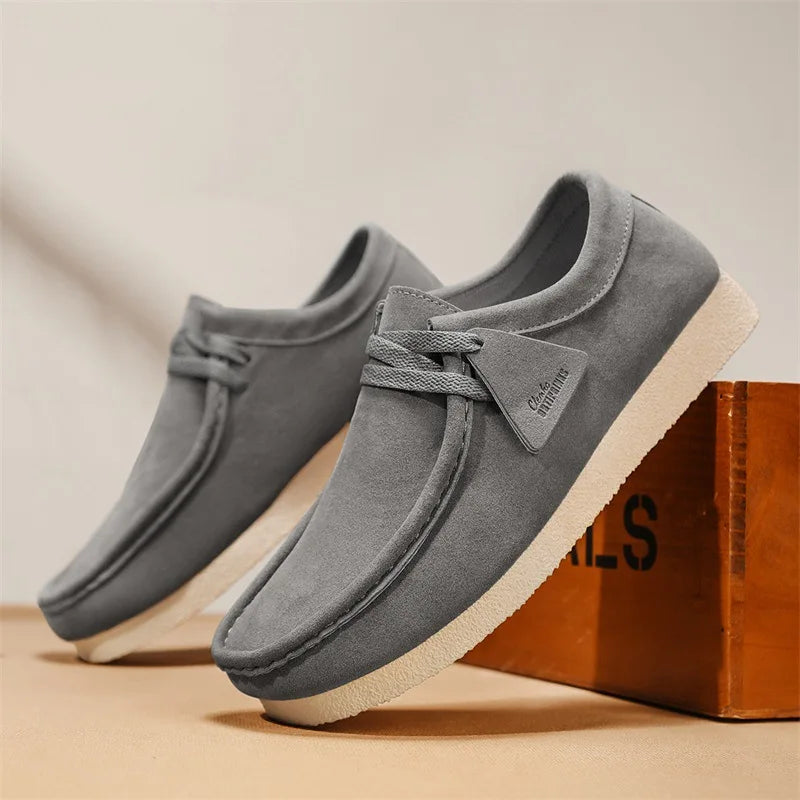 Men's Trendy British Casual Sports Flat Comfortable Shoes Soft Sole Casual Shoes for Men