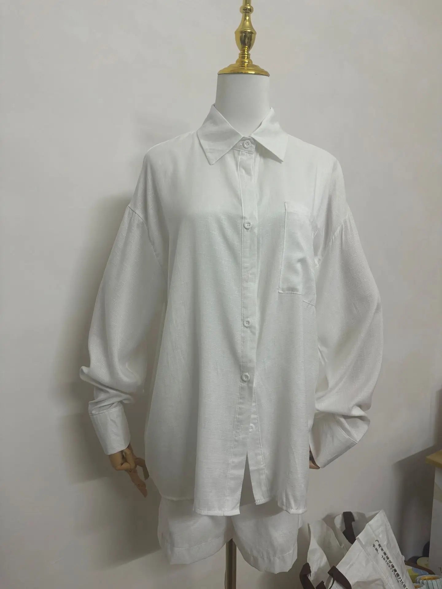 New High Quality Casual 2 Piece Set Women Puff Sleeve Top and Elastic Waist Slim Shorts Set Jogging Set