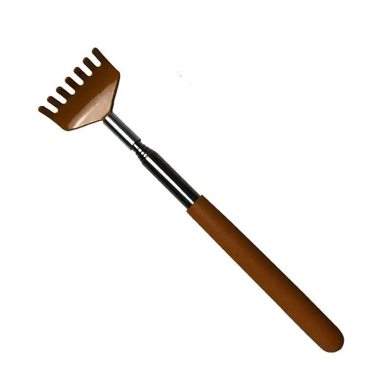 Steel Retractable Itching Scratching Rake Scratcher Massage Tool 1pc Back Scratcher Telescopic