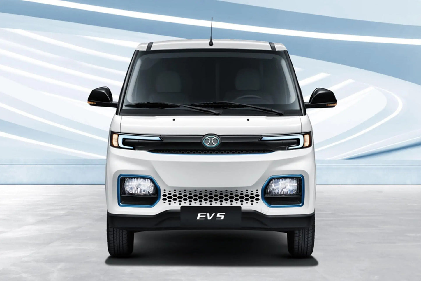 2 Seats New Design 4 Wheel Electric Cargo Truck Cargo Van Baic Ev5 Electric Delivery Van