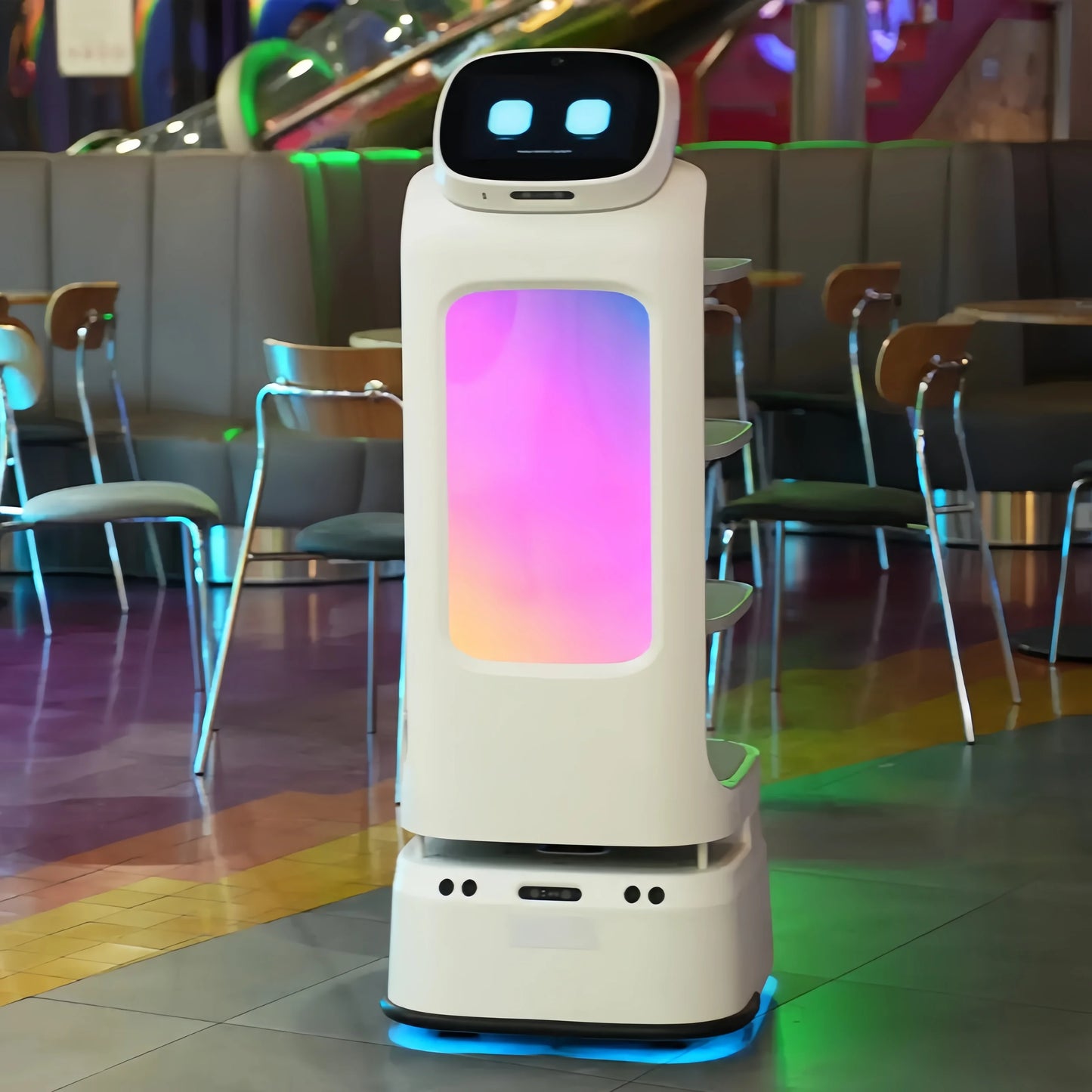 Robot Delivery Intelligent Catering Service Robot for Waiter Restaurant Service Food Delivery Auto Charger Waiter Robot