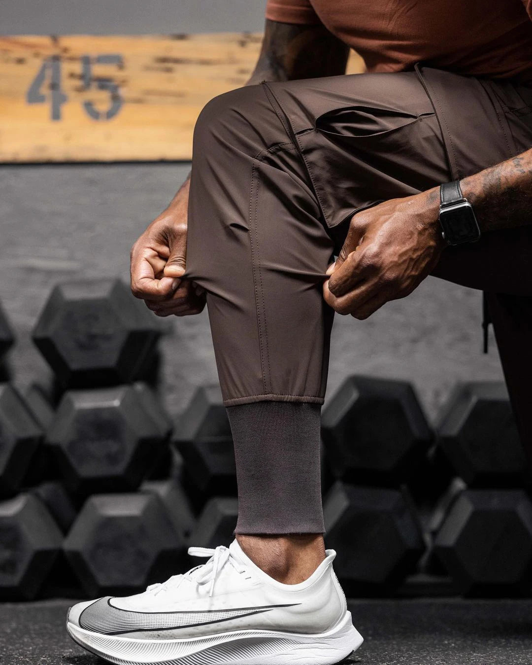 PASUXI Optional Wholesale Plus Size Cotton Solid Color Summer Jersey Gym Wear Men Jogging Tracksuit Pants