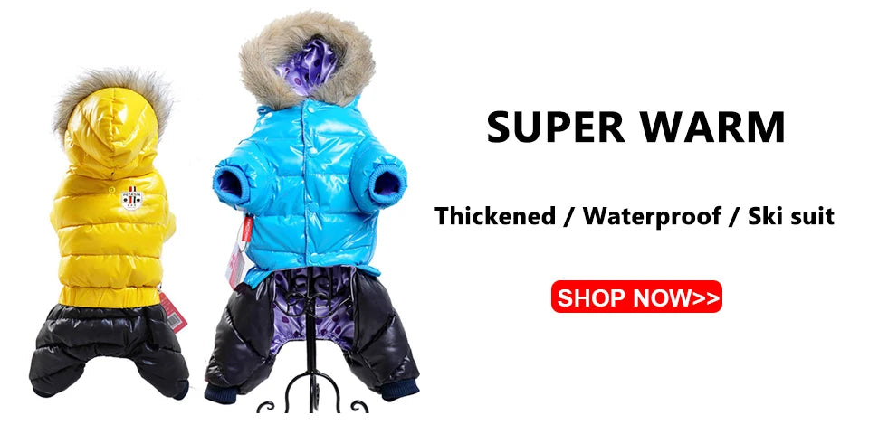 Winter Pet Dog Clothes Warm For Small Dogs Pets Puppy Costume French Bulldog Outfit Coat Waterproof Jacket Chihuahua Clothing