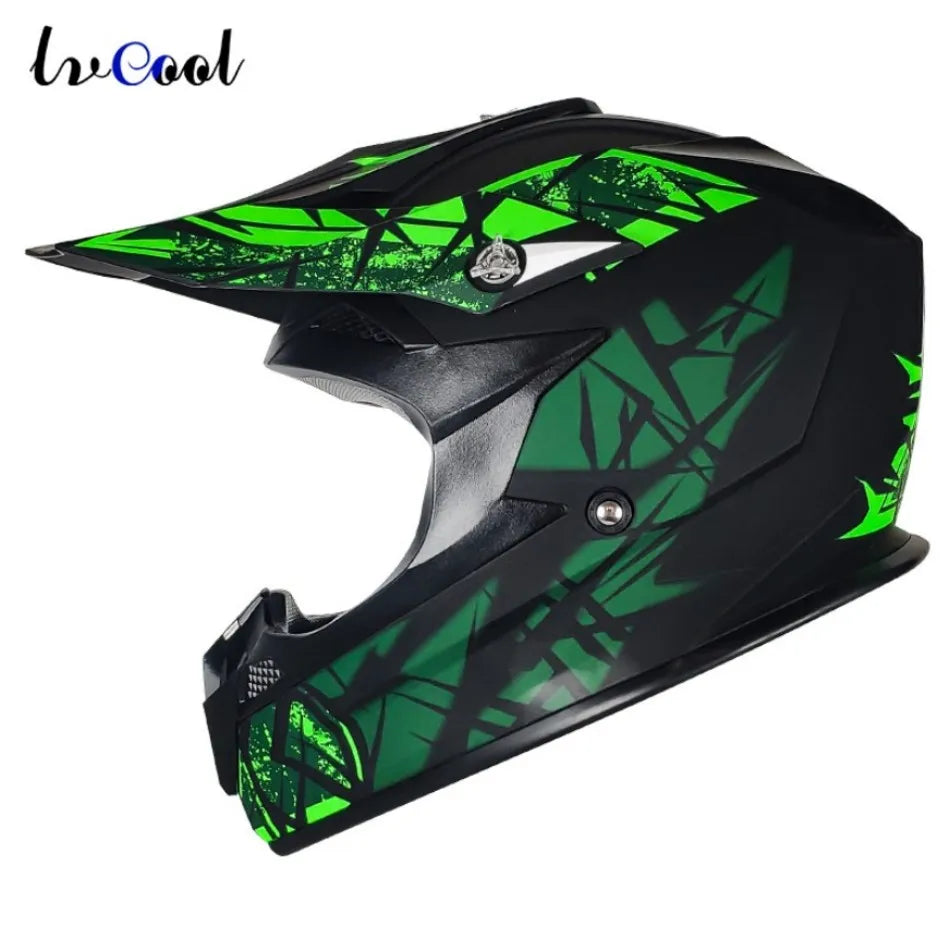 Professional Full Face Racing Moto Helmet DOT Certified for Road ATV Dirt Bike Downhill MTB Motocross New Condition