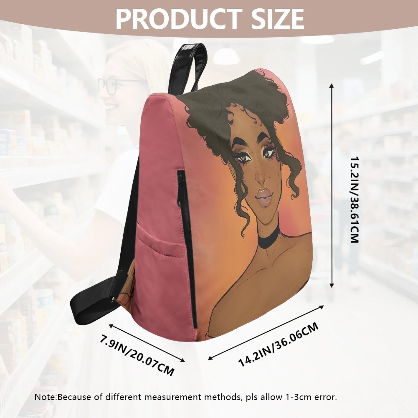 Latest African Girl Printed Backpack for Women Water-resistant College Backpack Girls Kids Bookbags Travel Casual Backpack Bag