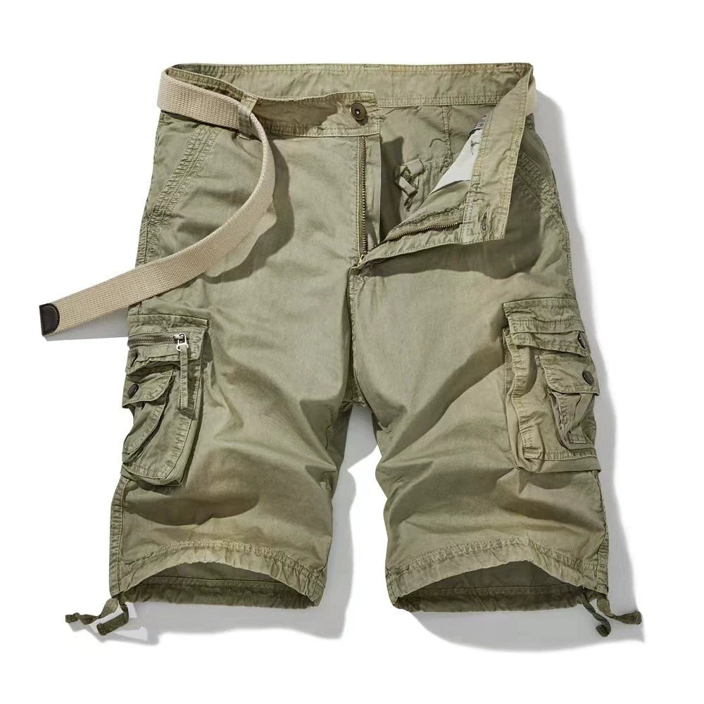 Custom Your Brand Logo Wholesale Hot Selling Summer Men Clothing Casual Pockets Cotton Jogger Loose Cargo Shorts
