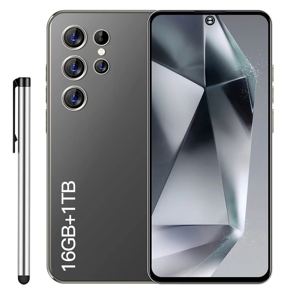 2024 Latest Global Version S24 Smart Cell AI Phone Big Full Screen Long Endurance Netflix Mobile Phone Drop Shipping