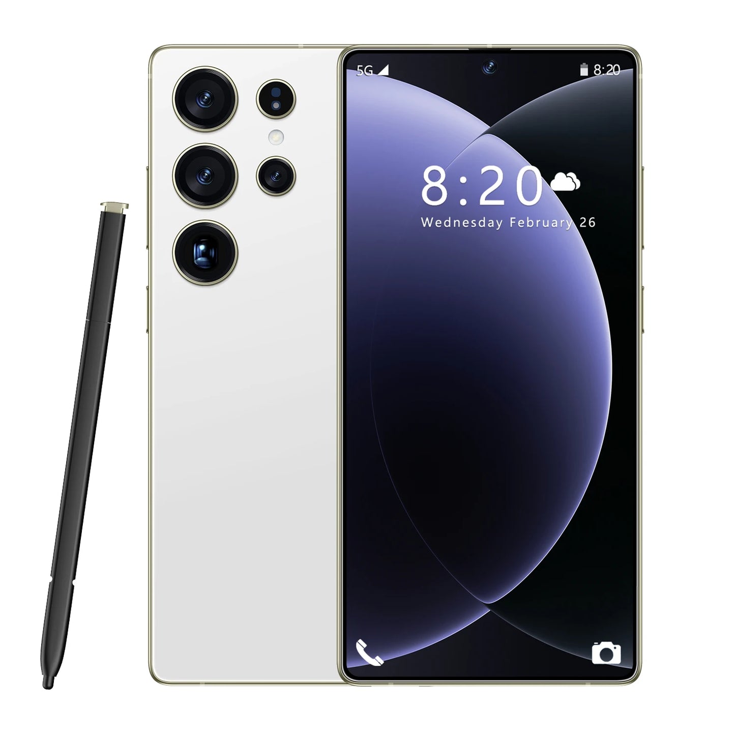 Brand New Unlocked 5G S26 Ultra 5G Smartphone 16GB+1TB 7.3 Inch HD 72+108MP Beauty Camera Android 14 Dual Card CDMA Gaming Phone