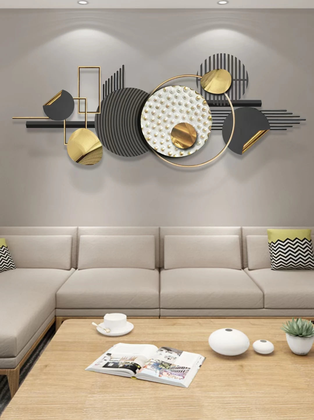 Modern Large Home Decoration  Wall Clock Home Decor Luxury Decorative Wall Clock