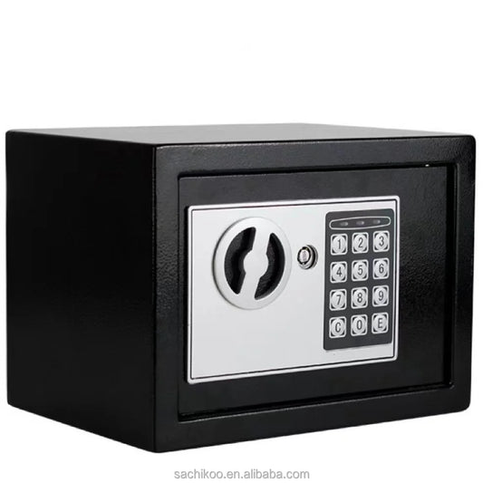High Quality Small Electronic Fireproof Steel Safe Box with Key Lock Digital Lock Hotel Deposit Safe for Home and Office Use