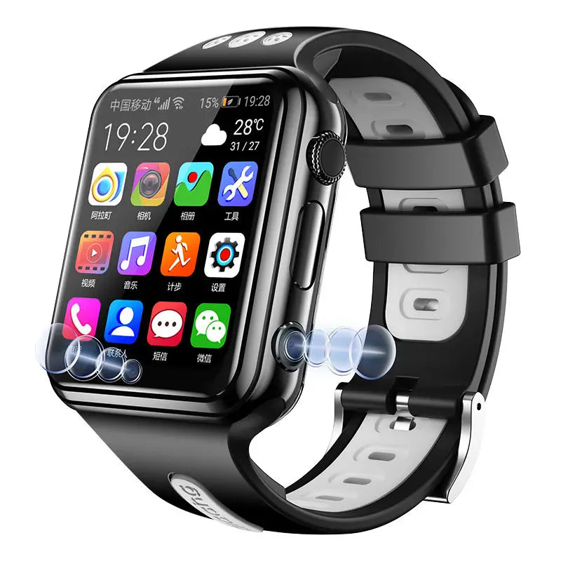 4G Internet GPS Child Locator Watch LBS WIF GPS Live Location tracker Children  4G Luxury Smart Watch W5