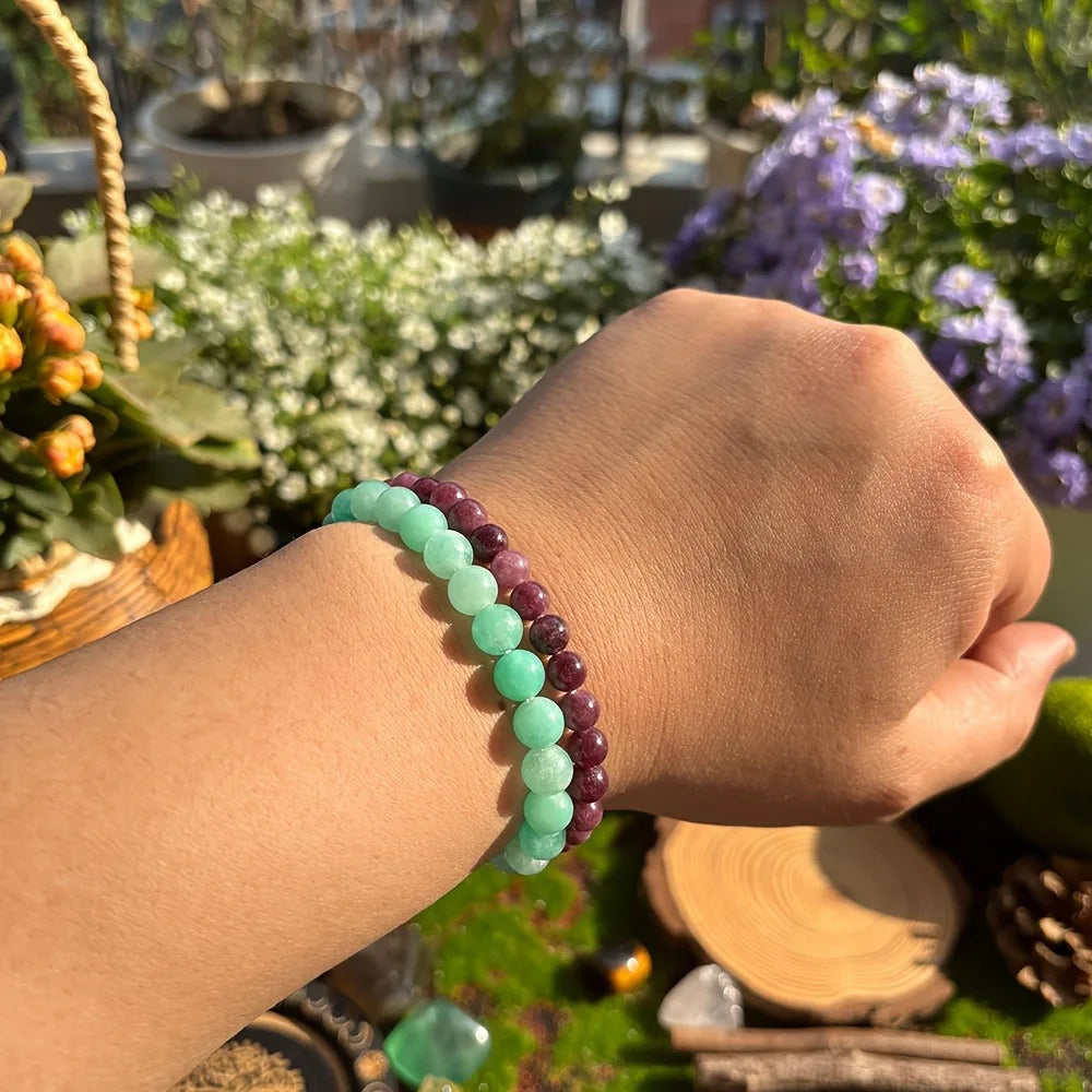 Handcrafted 8Mm Blue Tianhe Stone Bracelet From Naturalism, Perfect for Daily Wear by Both Men and Women. This Lucky Charm Is a