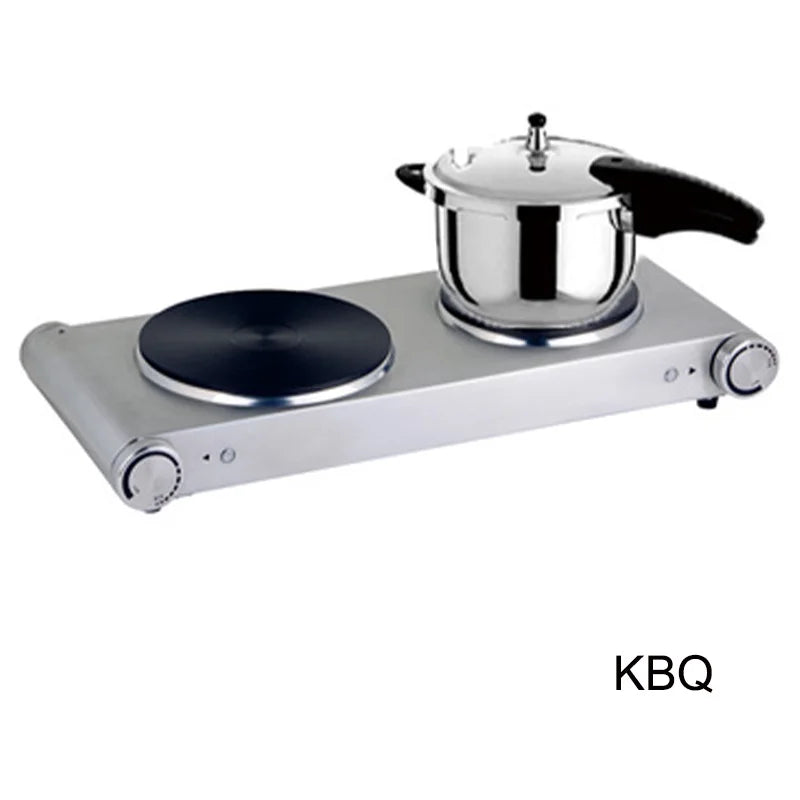 Double Burners Electric Hot Plate for Cooking Portable 2500w Easy to Clean Kitchen Stove