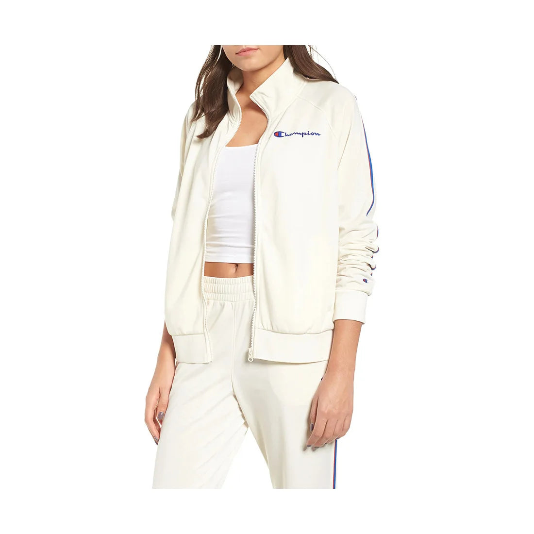 For Track Jacket Girls Color Chalk White 100% Authentic Model MSS-JL435293Z
