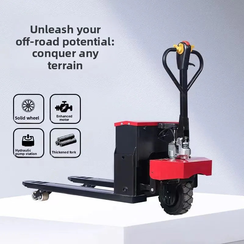 3 Ton Lead-Acid Battery Electric Pallet Truck Forklift with Standing Operation for Retail Use