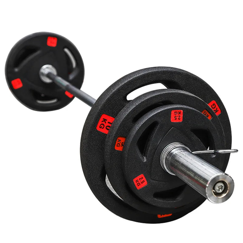 MIYAUP 100kg Total Athlete Weightlifting Training Barbell Various Specifications Weight Plates