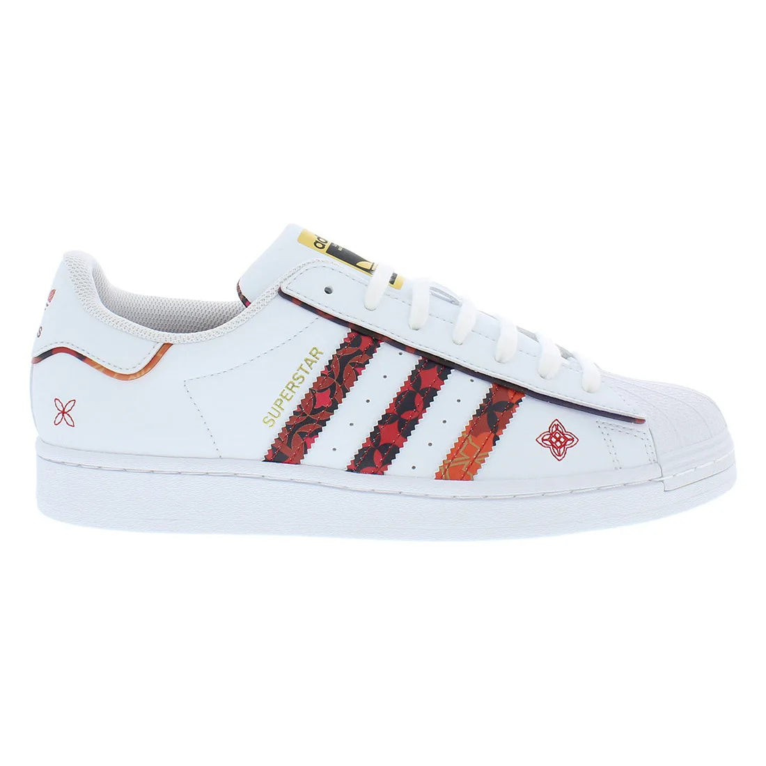 For Superstar Men's Running Shoes White/Red Color-100% Authentic Model GX8839 Made in Vietnam