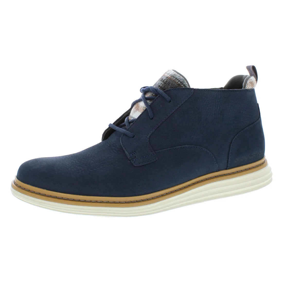 Cole Haan Original Grand Chukka WP Mens Shoes Color: Navy Blazer Nubuck/Birch | 100% Authentic