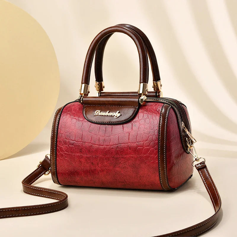 Luxury Hand Bags Ladies 2022 New Boston Women Bag Messenger Shoulders Bolsos De Mujer  Large Capacity Stone Wholesale Handbags