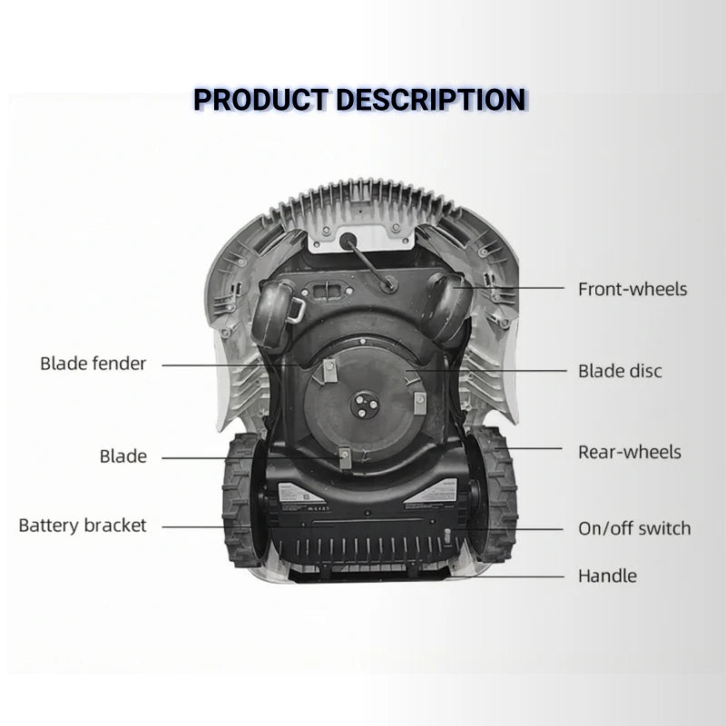 CMao Robot Commercial Industrial Robot Lawn Mower IPX5 Water-Resistant 22cm Cutting Width 200/320m Working Area App Remote