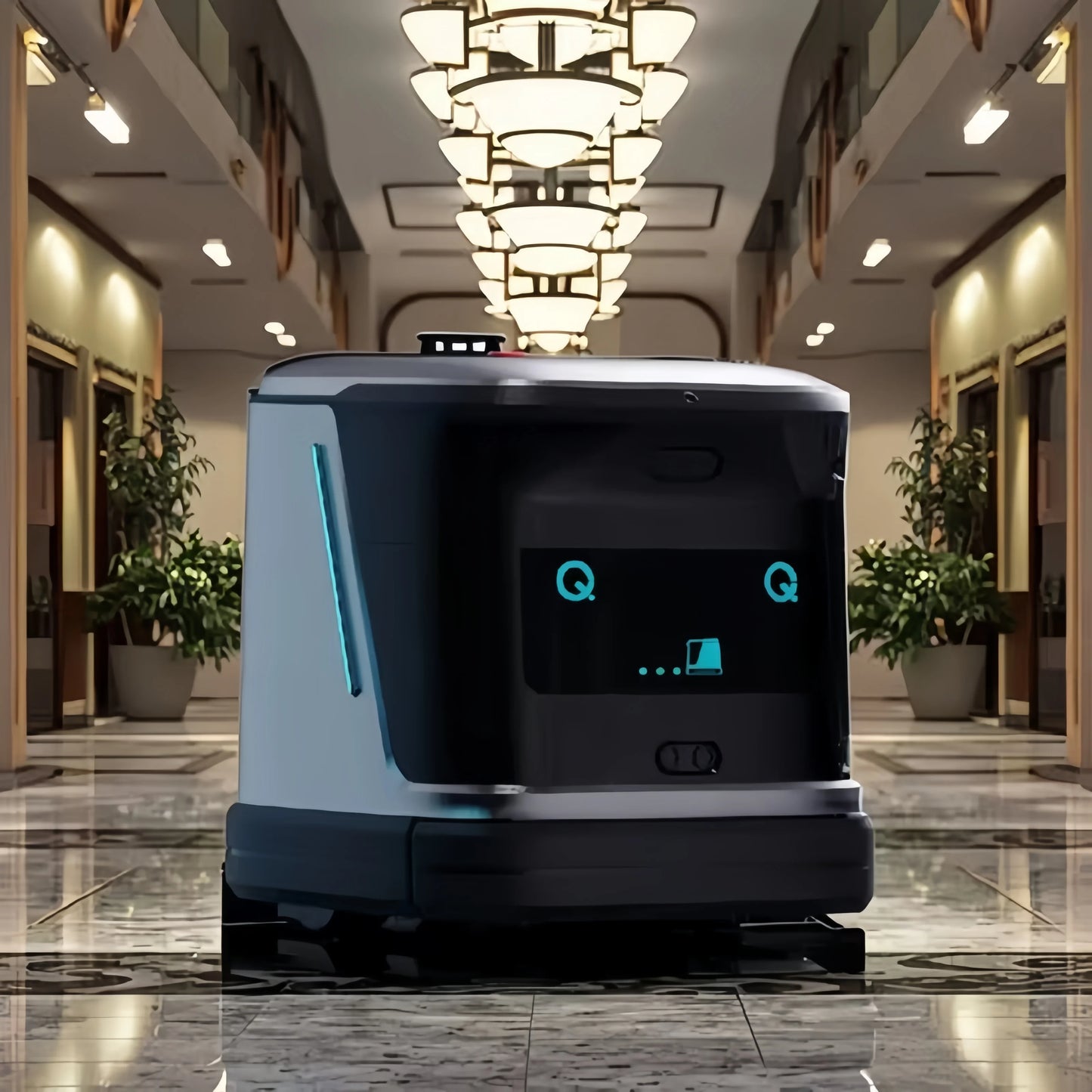 Auto Charging Smart Industrial Commercial Floor Scrubber Cleaner Machine Autonomous Floor Cleaning Robot Industrial