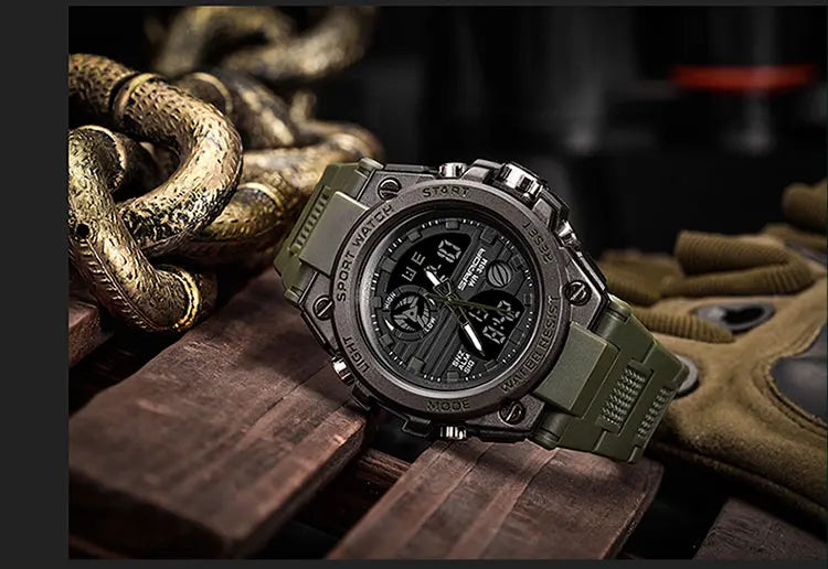 SANDA G Style Men Digital Watch Date Military Sports Watches Waterproof Electronic Wristwatch Mens Clock Orologio da uomo 739