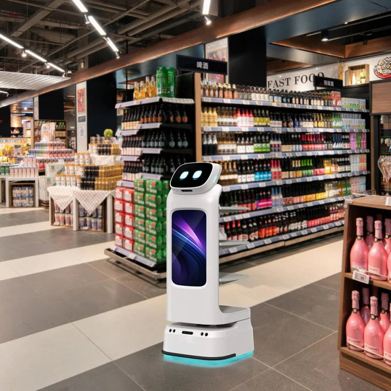 Robot Waiter for Sale Restaurant Delivery Robot Service Robot Waiter Autonomous Food Delivery Robot  Multi-Layer 6-8h Standby