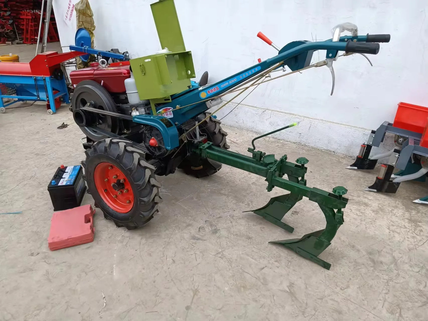 Walk Behind Disc Plow Disc Plough, Walking Tractor Disc Plow for Sale, Hand Tractor Farm Best Disc Plough for Sale