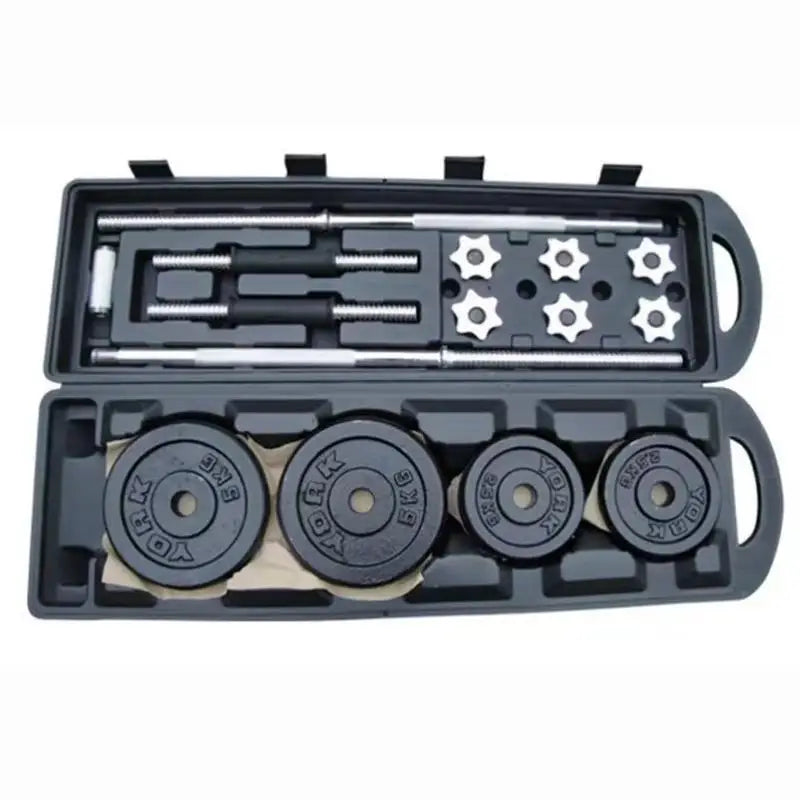 Hot Sale 50kg Adjustable Dumbbell Set Gym Fitness Equipment with Free Weights Cast Iron Body Building Dumbbells