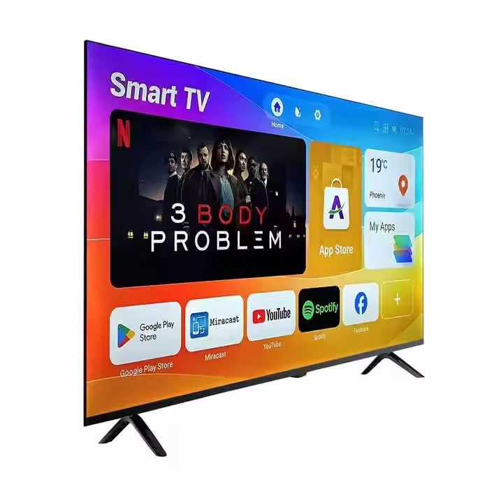 2026 LED Tv Set Factory Accept Custom OEM Android Tv Smart 24 32 43 50 55 65 75 85 Inch Televisions Smart TVs 4K Televisor