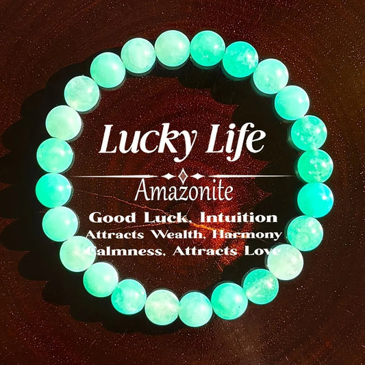 Handcrafted 8Mm Blue Tianhe Stone Bracelet From Naturalism, Perfect for Daily Wear by Both Men and Women. This Lucky Charm Is a
