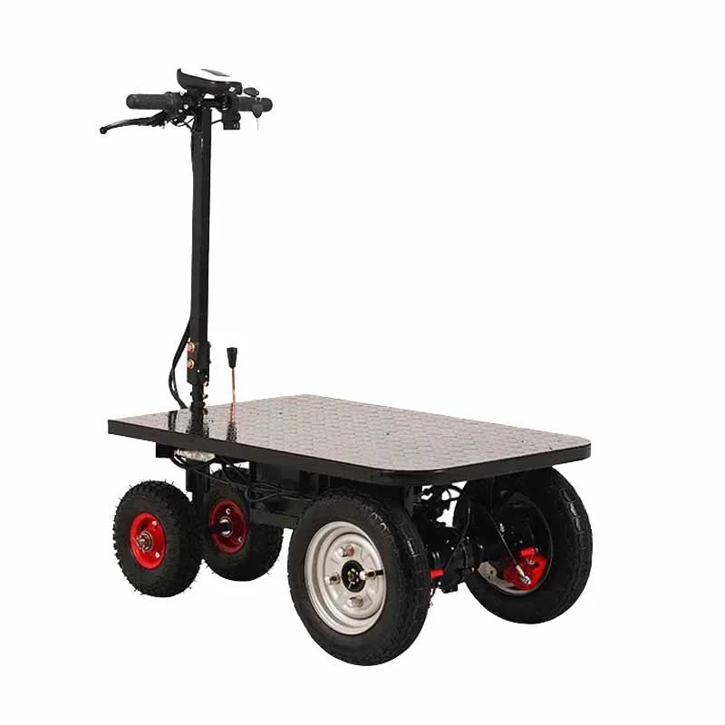 For Warehouse 100KG Heavy Payload Remote Control Automatic Following Cart Trolley Robot
