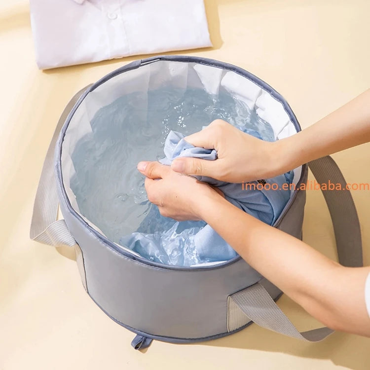 Factory Price Foldable Foot Tub Wash Basin Water Bucket Large Capacity Feet Spa Washing Tub for Outdoor Travel Portable Bath Bag