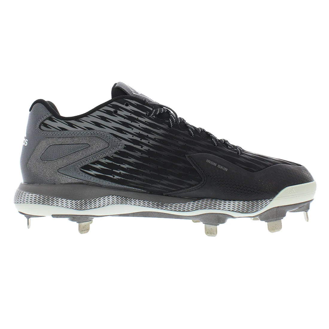 For Poweralley 3 Men's Baseball Shoes Black/Charcoal/Grey Color Model MSS-S84762 | 100% Authentic