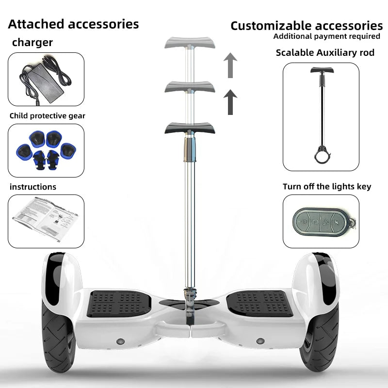 Best Price Hoverboard Scooter with  LED Lights & Bluetooth  Many Colors Available Self-balancing Scooter