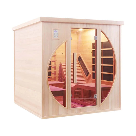 Popular Infrared Sauna Room Indoor 2 Person Hemlock Sauna Room Stock US