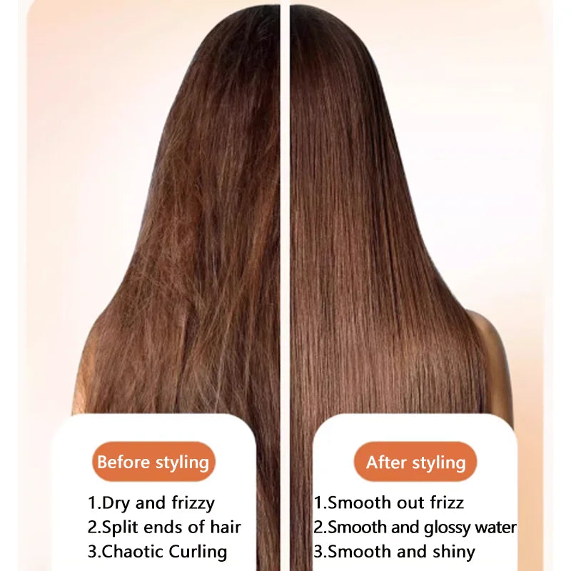 VOAUN 2-in-1 Hair Straightener High Quality Electric Aluminum Plate Hair Styler for Household & Salon Use LCD Display for Hotels