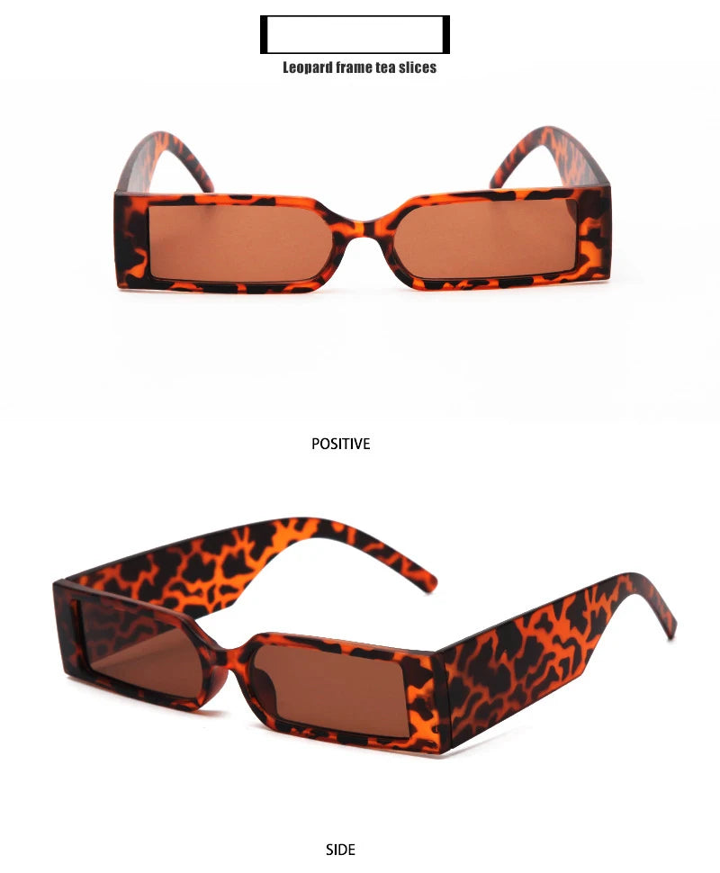 Steampunk Shades Eyewear UV400 Rectangle Vintage Sunglasses  Women Men Retro Sun Glasses