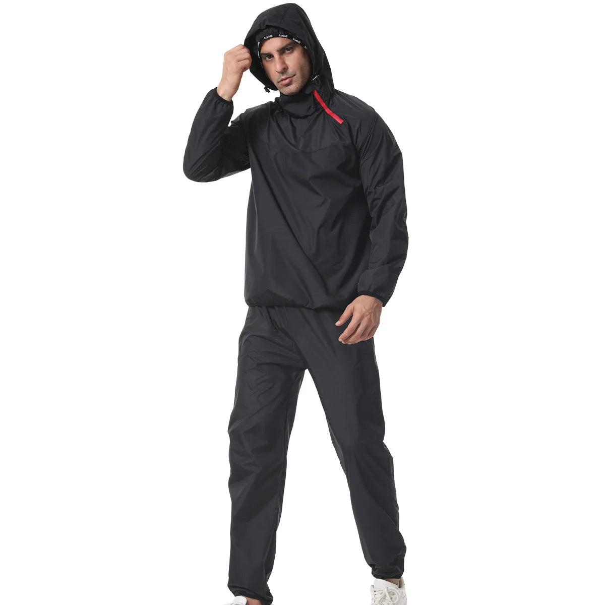 Hot Selling Men's Sauna Suit Body Shaping Fat-burning Muscle Training Sweat-sweating Suit Set for Sports and Fitness
