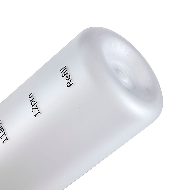 1L Water Bottle with Time Marker 32 OZ Fitness Sports Outdoor Travel Portable Leakproof Drinkware BPA Free Frosted Drink Bottles