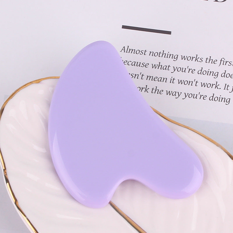 Natural Resin Gua Sha Scraper Facial Massager Tool Quartz Guasha Massage Board Face Lift Slim Gouache Scraper Scraping Plate
