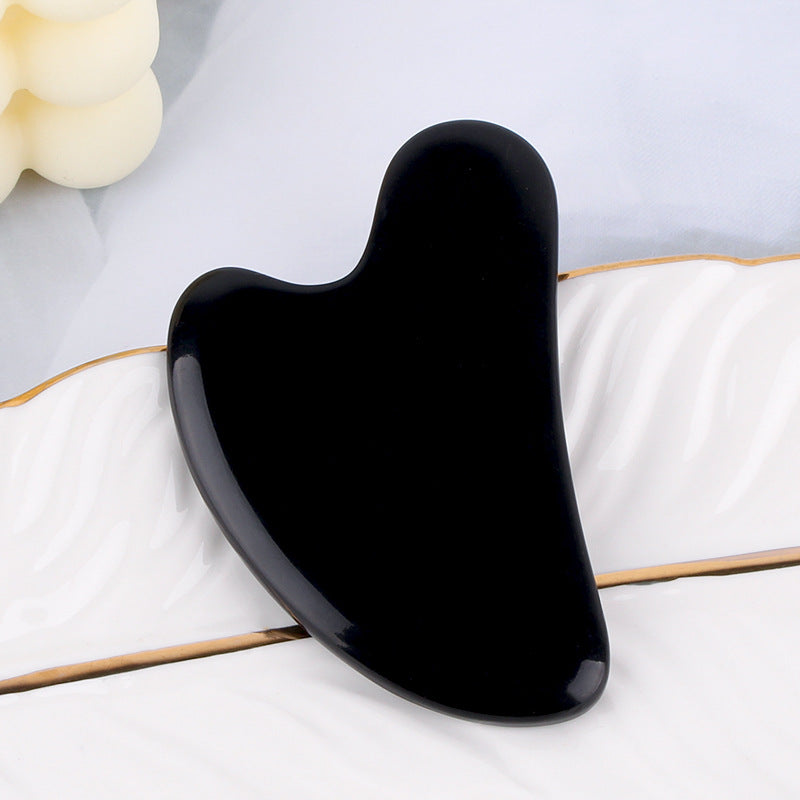 Natural Resin Gua Sha Scraper Facial Massager Tool Quartz Guasha Massage Board Face Lift Slim Gouache Scraper Scraping Plate