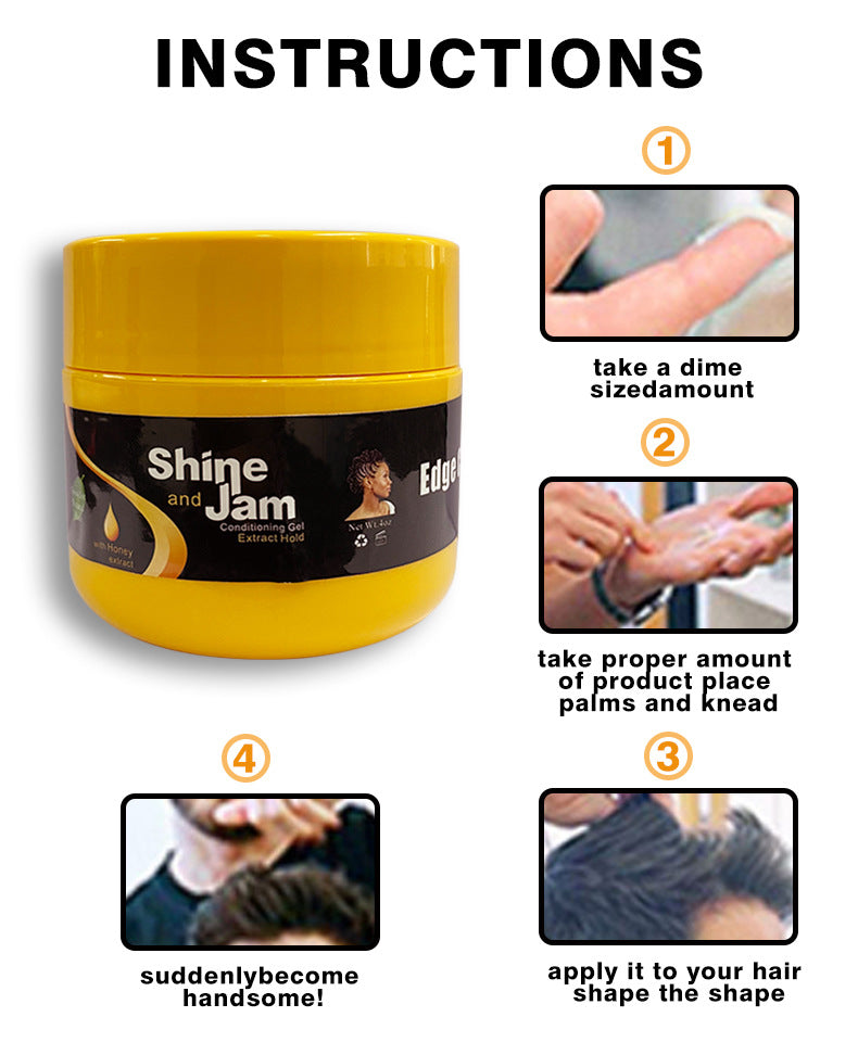 Hair Styling Wax Cream for Women 24 Hour Strong Hold Non-greasy Smoother Edge Tamer Pomade Edge Control Gel Hair Gel Cheveux