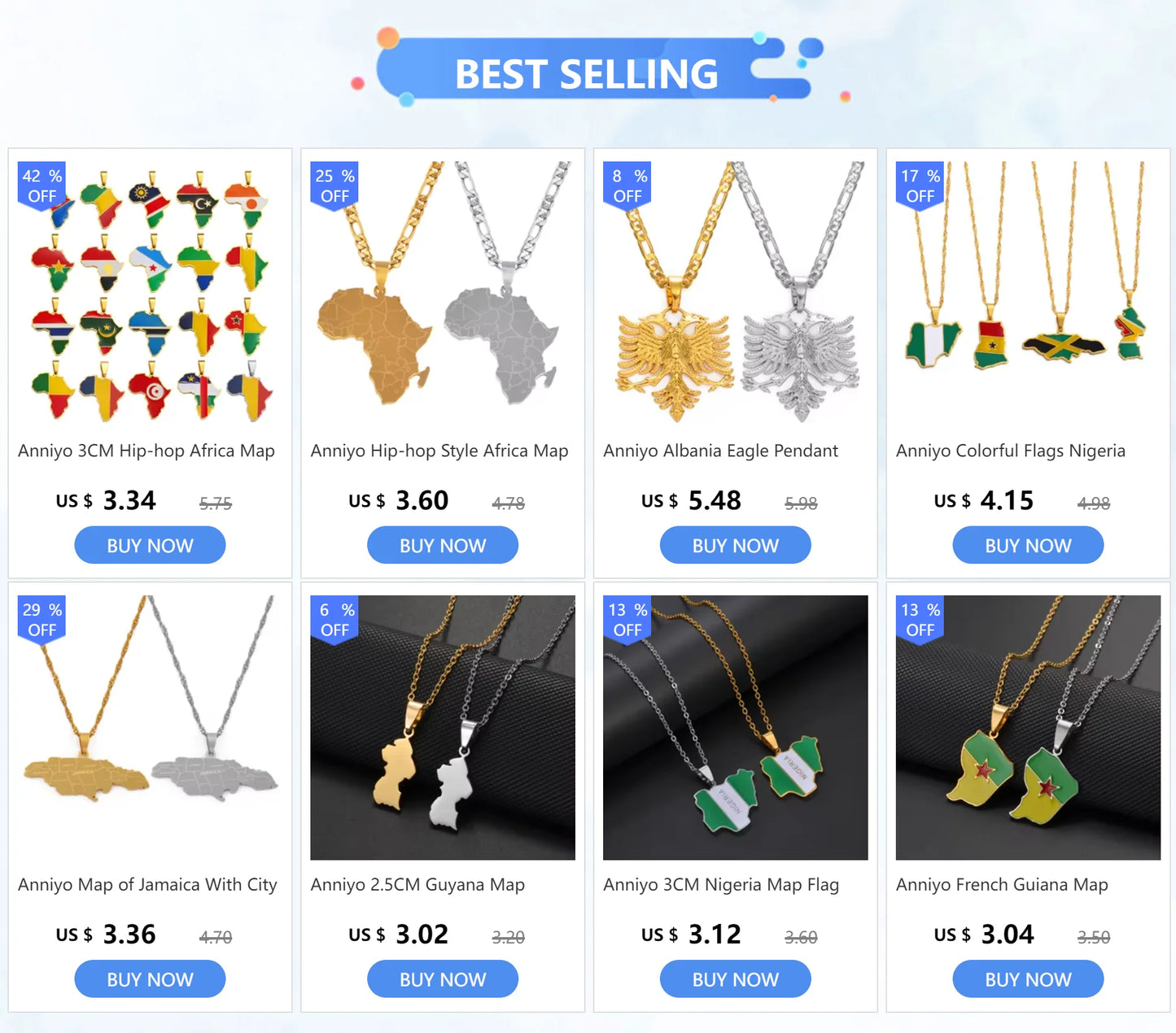 Anniyo African Map Big Ankh Earrings Exaggerate Larger Earring Africa Egypt Nile Key Traditional Ethnic Hyperbole  #154721