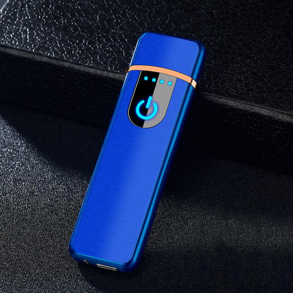 USB Electric Lighters Rechargeable Windproof Touch-sensing Cigarette Lighter Durable Collectible Men Gift Portable E Ziggarte