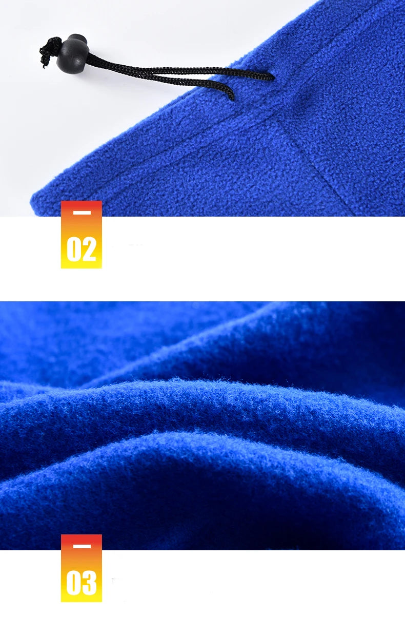 Autumn Winter Sports Warmth Velvet Hat Fuzz Neck Cover Outdoor Cycling Face Shield Warmth Shawl Set Unisex Neutral