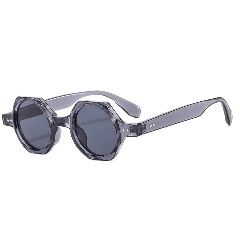 SHAUNA New Polygon Square Sunglasses Women Fashion Candy Color Round Lenses Eyewear Shades UV400 Men Sun Glasses